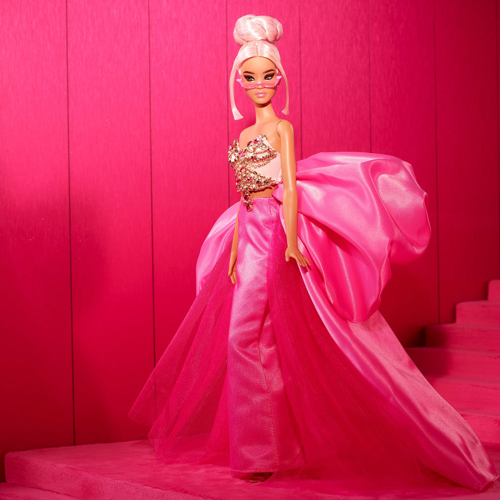pink barbie dresses Barbie The Movie Barbie Doll, Pink Gingham Dress