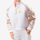 Ken Doll In White and Gold Tracksuit – Barbie The Movie