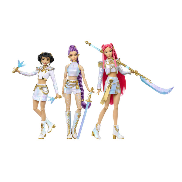 HUNTR/X Rumi, Mira, Zoey “What it Sounds Like” 3-Pack | Mattel