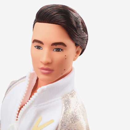 Ken Doll In White and Gold Tracksuit – Barbie The Movie
