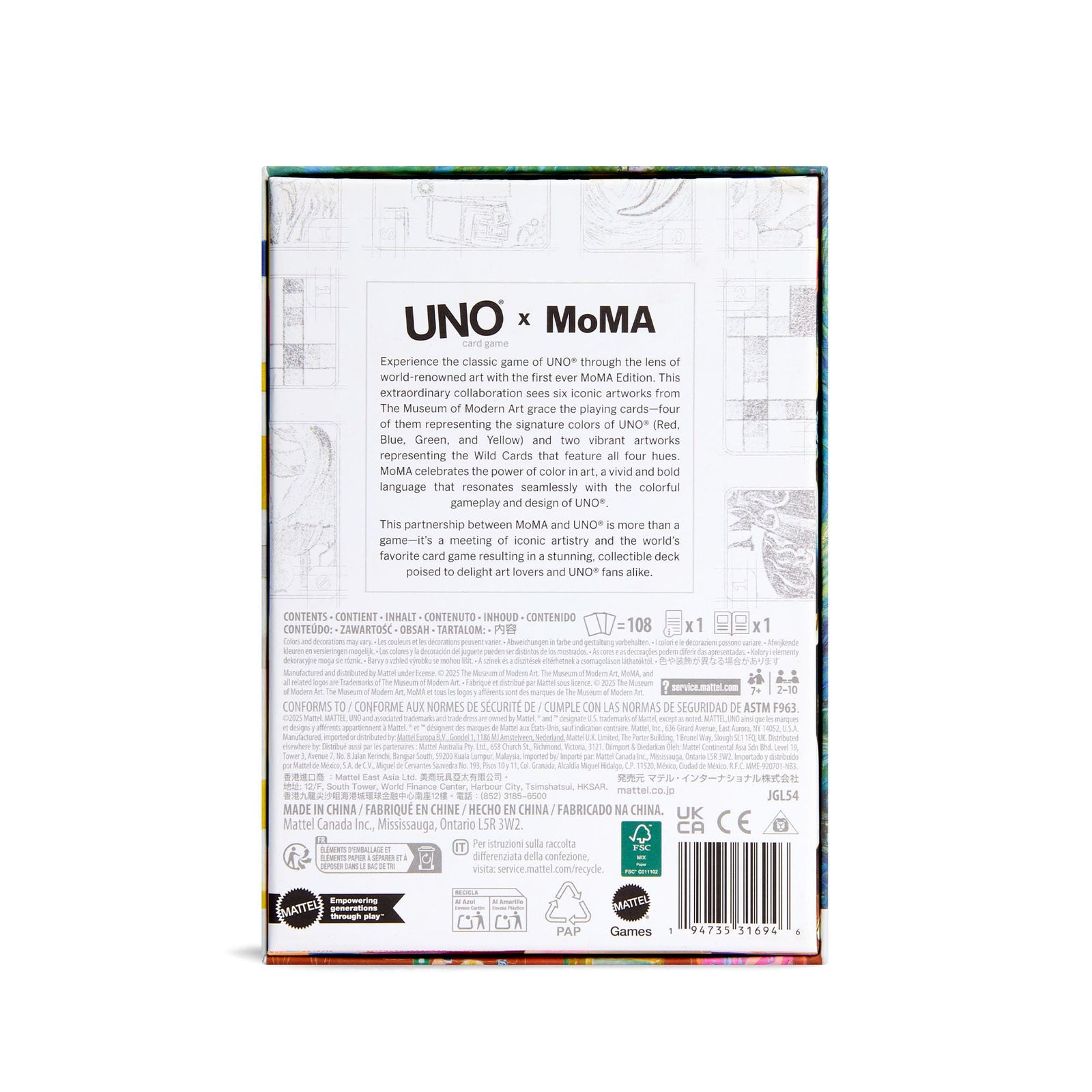 UNO Canvas x MoMA Card Deck