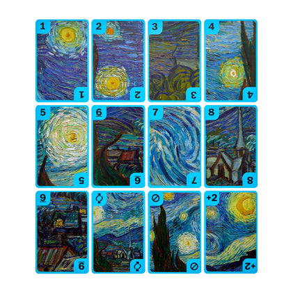 Van Gogh Starry Night Double Deck Playing Cards - Fine Art Card Deck By Piatnik