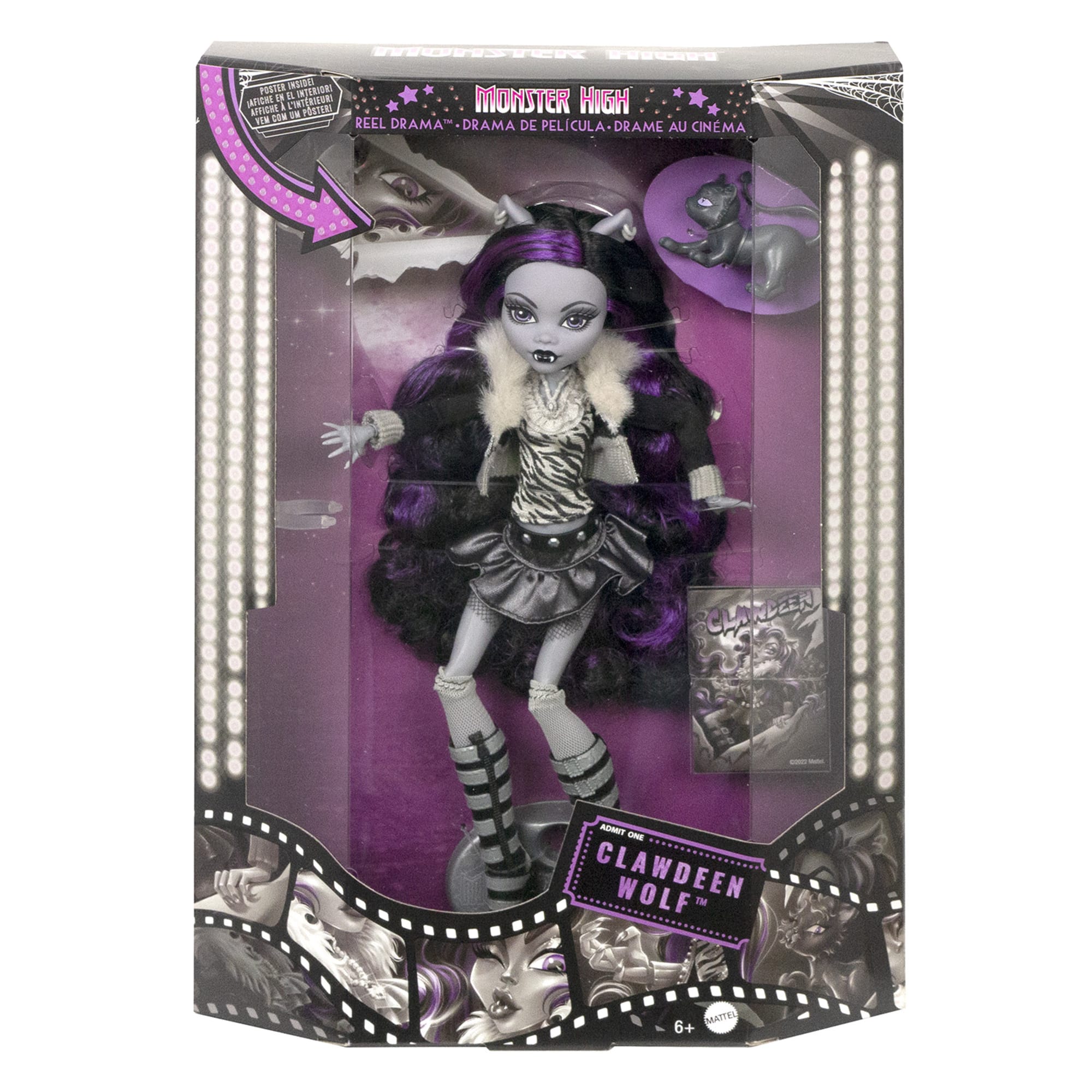 Monster High Reel Drama Clawdeen Wolf Doll