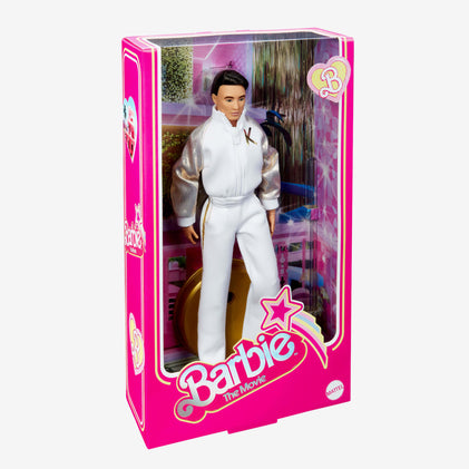 Ken Doll In White and Gold Tracksuit – Barbie The Movie